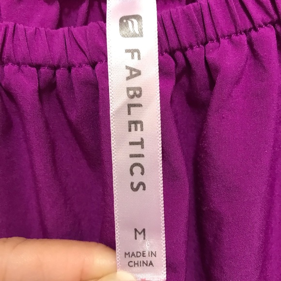Fabletics purple romper with crochet details size Medium - Picture 8 of 15